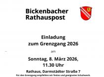 Einladung zum Grenzgang 2026