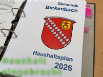 Stabiler Haushalt 2026 eingebracht