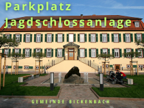 Einschränkungen Parkplatz im Jagdschloss