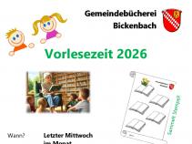 Vorlesezeit 2026 in der Gemeindebücherei