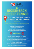 Bickenbach spielt Tennis am 28.04.2024