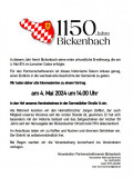 Vortrag zur Geschichte der Gemeinde Bickenbach
