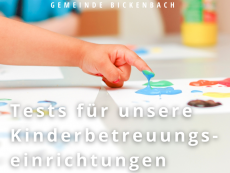Testungen in Bickenbacher Kinderbetreuung