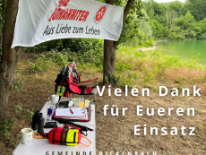 Erste Hilfe Station der JUH am Erlensee