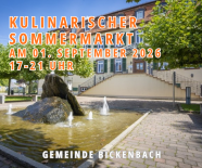 Kulinarischer Sommermarkt am 01. September 2026
