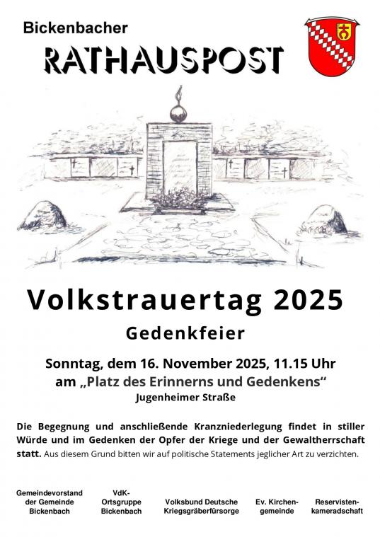 Volkstrauertag 2025