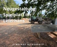 Gemeinde startet Neugestaltung des Spielplatzes „Im Leierhans“