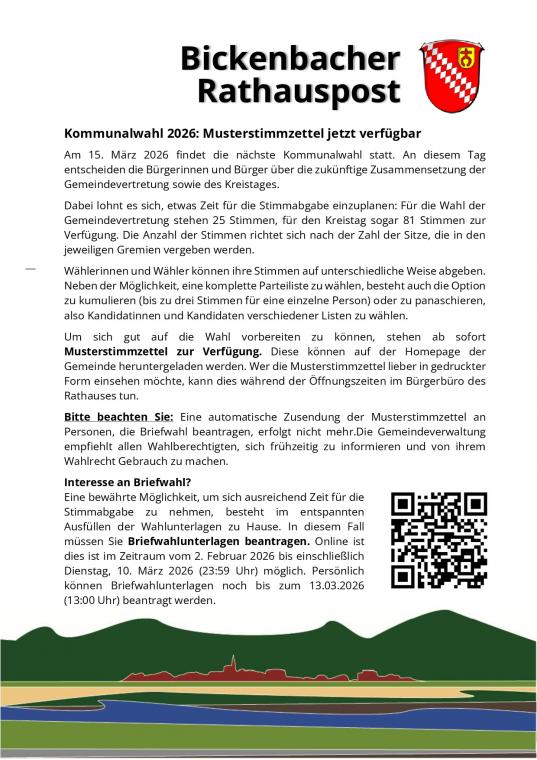 Onlinewahlscheinbeantragung