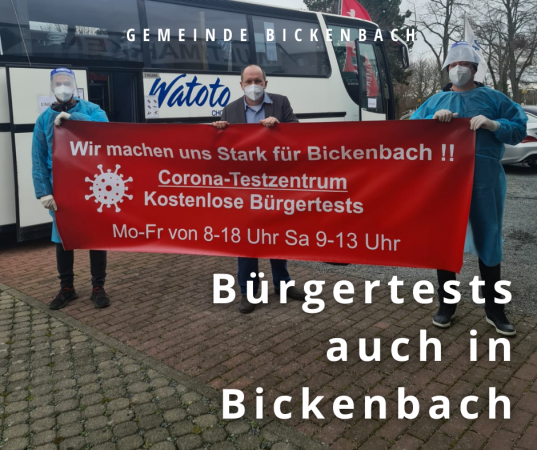 Testbus in Bickenbach