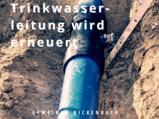 Erneuerung der Wasserleitungen im Ernst-Ludwig-Weg