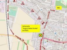 1 - tägige Vollsperrung in einem Teilbereich der Bahnhofstraße 