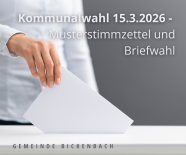 Kommunalwahl 2026: Musterstimmzettel jetzt verfügbar