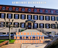 Hinweis: Verwaltung am 16.03.2026 geschlossen