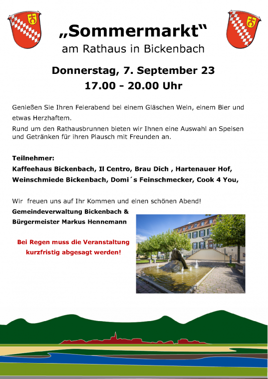 Plakat Sommermarkt